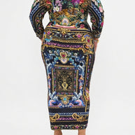 Camilla Long Split Front Twist Dress