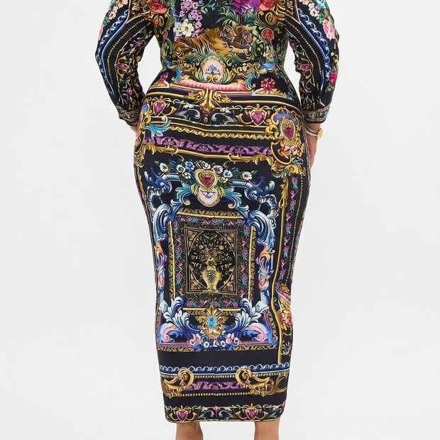 Camilla Long Split Front Twist Dress