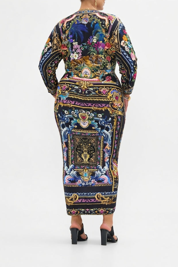 Camilla Long Split Front Twist Dress