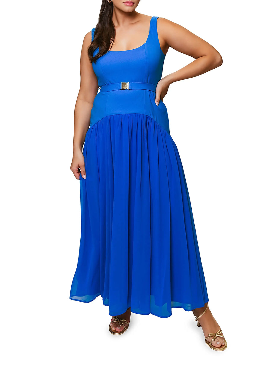 Hutch - Ridge Maxi Dress in Cobalt
