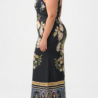 Camilla V Neck Full Length Bias Slip Dress