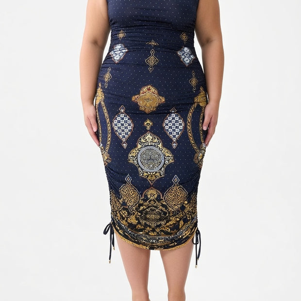 Camilla Asymetric Ruched Jersey Dress