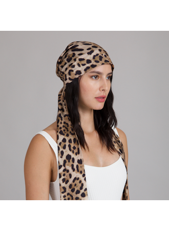 Eugenia Kim-Gigi Satin Headscarf (Leopard Print)