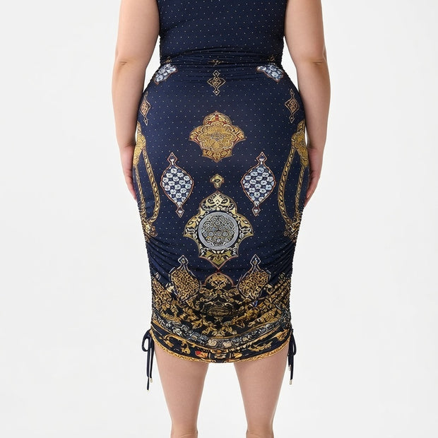 Camilla Asymetric Ruched Jersey Dress