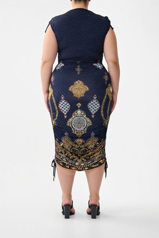 Camilla Asymetric Ruched Jersey Dress