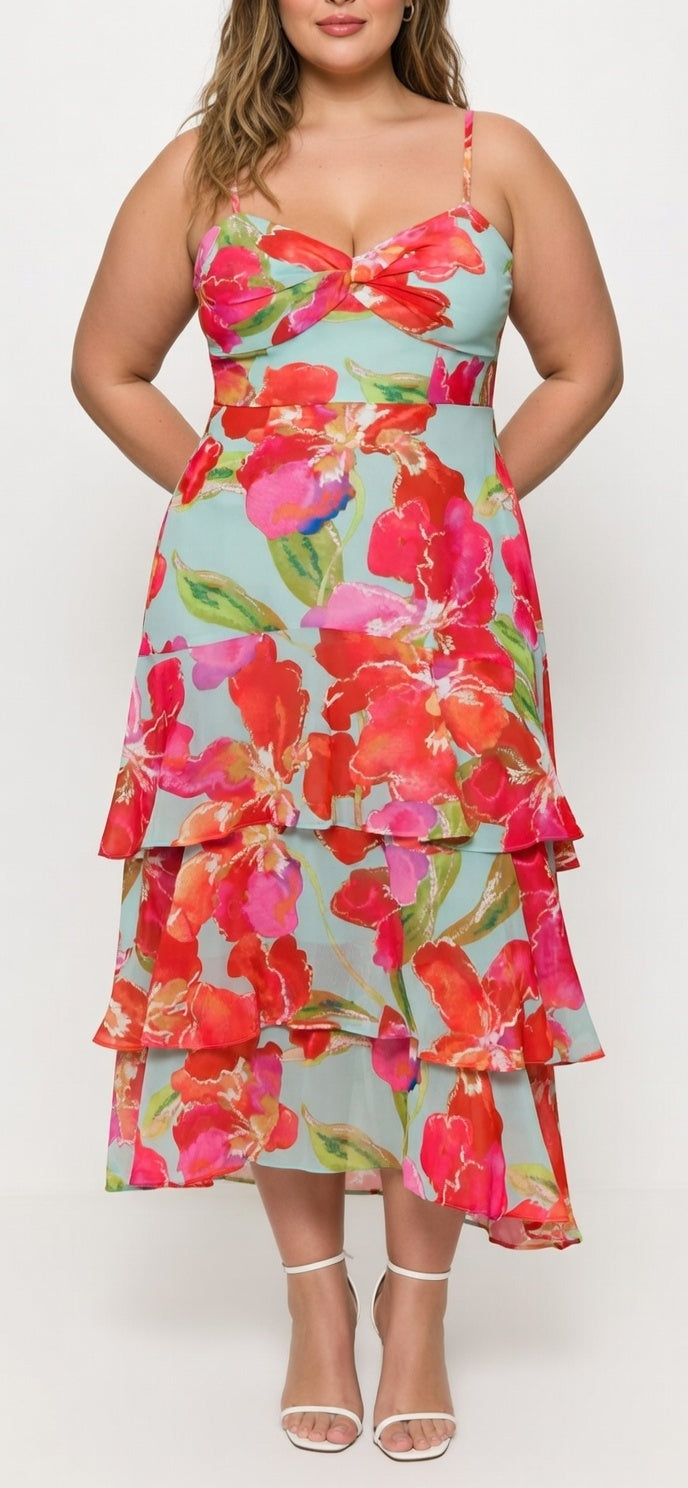 Hutch - Kennedi Twist Front Tiered Dress