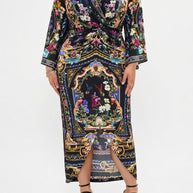 Camilla Long Split Front Twist Dress