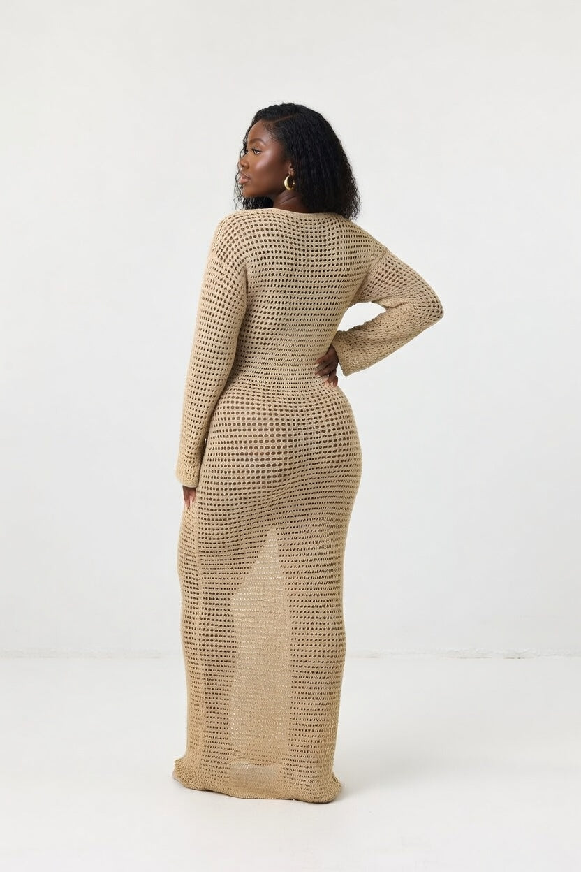 La Porte - Crochet Maxi W/ Signature Pearl Details