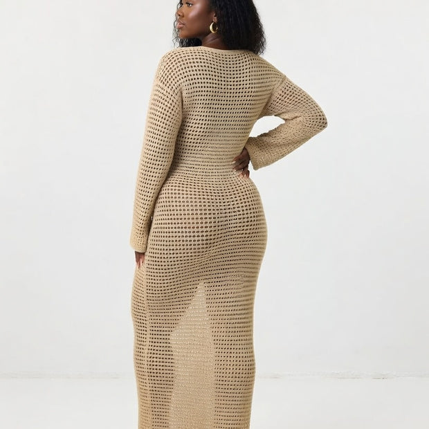 La Porte - Crochet Maxi W/ Signature Pearl Details