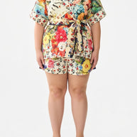 Camilla Double Breasted Short Sleeve Jacket in AROMAMOR