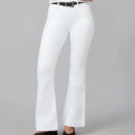 Lola Denim - ALICE-White High Rise Flare Jeans