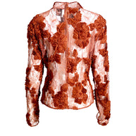 Aknvas Freja Lace Top (Brown)