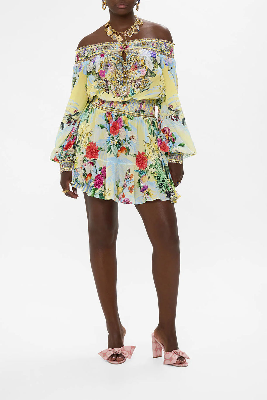 Camilla The Flor Fantastica  Off Shoulder Mini Dress