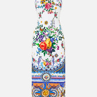 Camilla Jersey Tank Dress in Tiles Darl