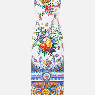 Camilla Jersey Tank Dress in Tiles Darl