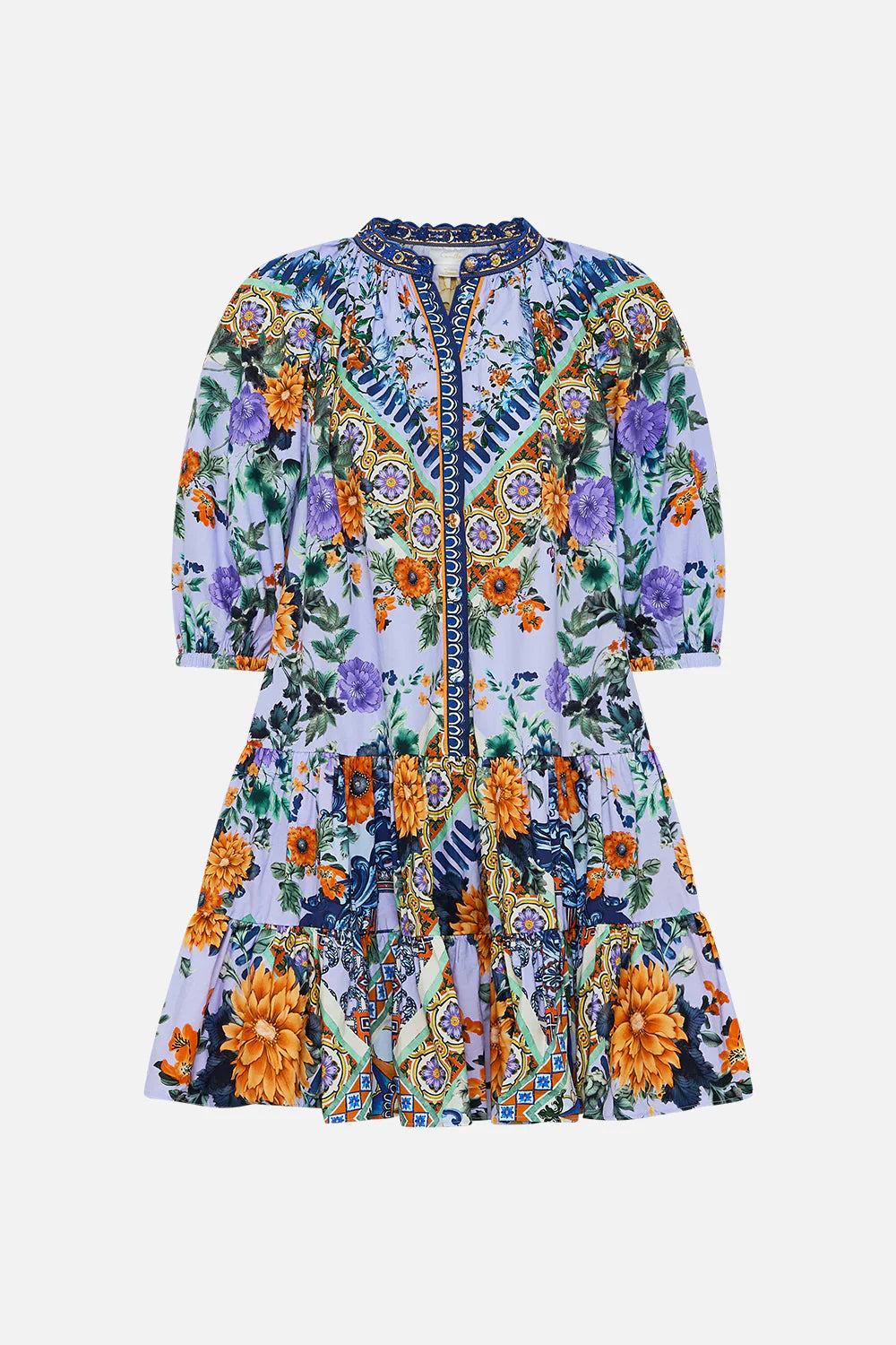 Camilla Puff Sleeve Dress in LUSCLISB