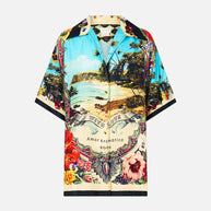 Camilla Oversized Shirt with Pocket in BATHBOMB