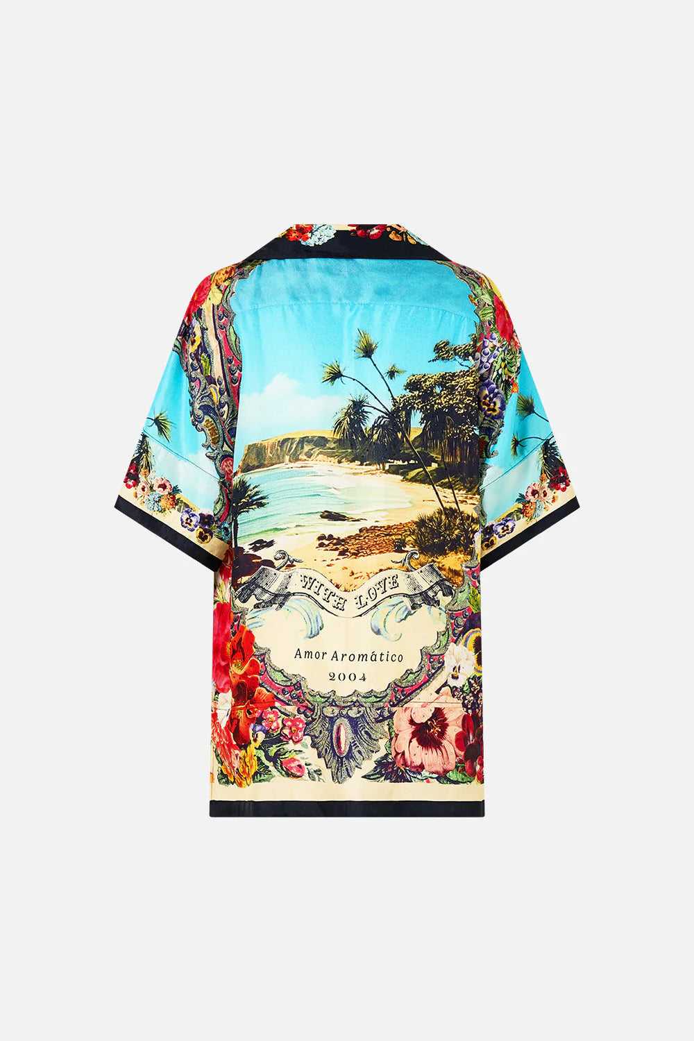 Camilla Oversized Shirt with Pocket in BATHBOMB