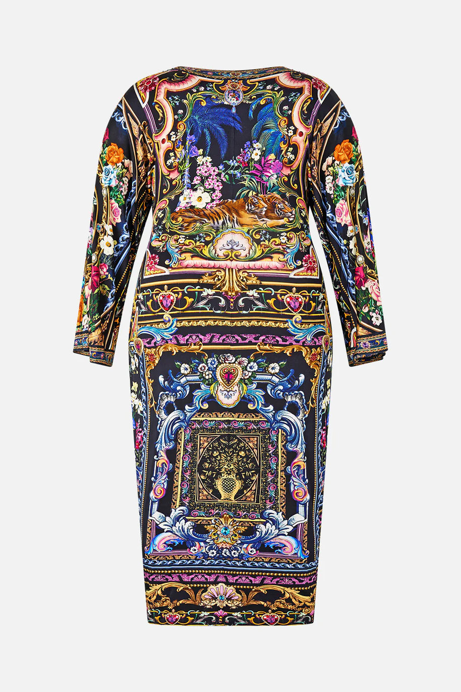 Camilla Long Split Front Twist Dress