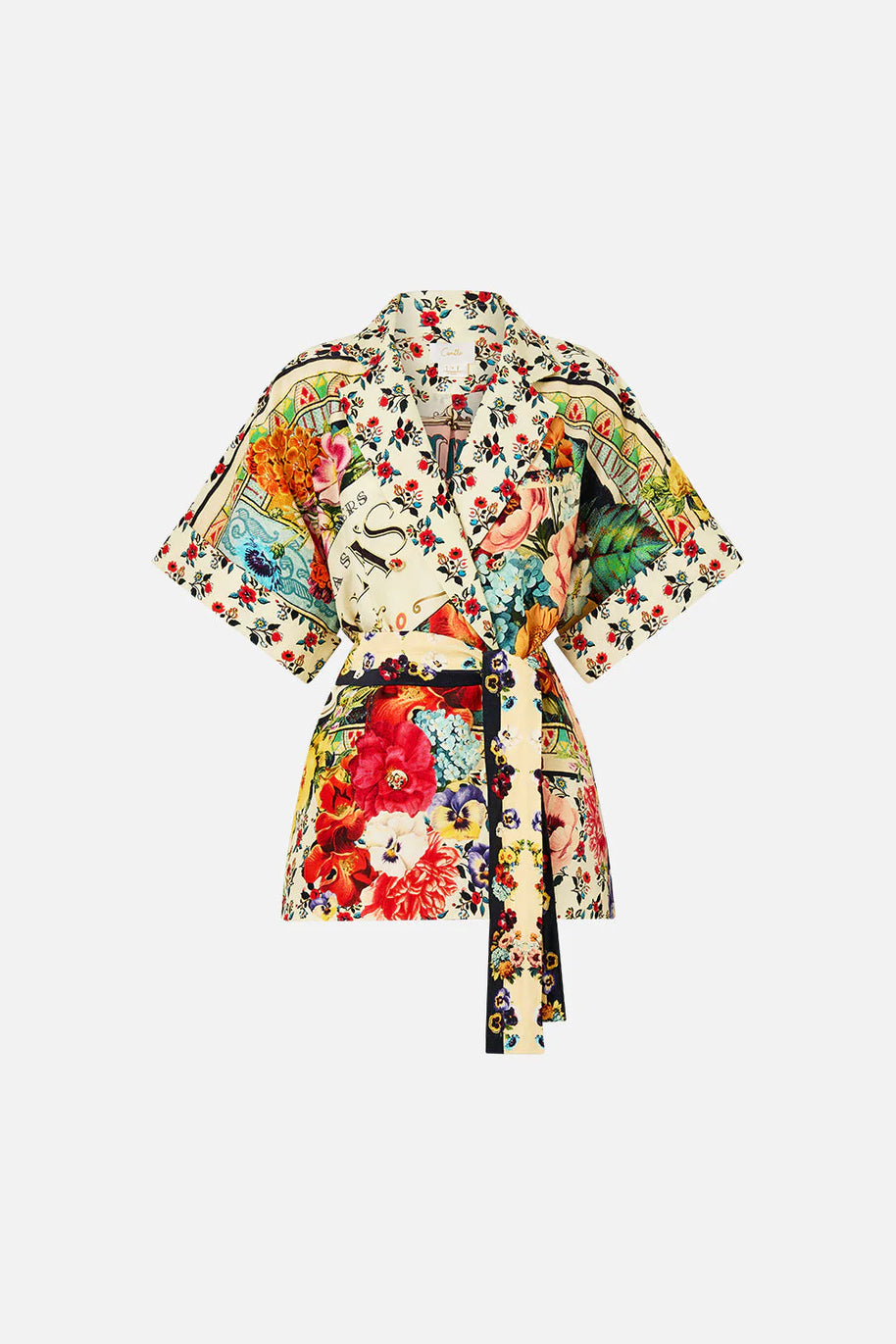 Camilla Double Breasted Short Sleeve Jacket in AROMAMOR