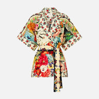 Camilla Double Breasted Short Sleeve Jacket in AROMAMOR