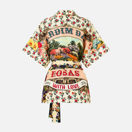 Camilla Double Breasted Short Sleeve Jacket in AROMAMOR