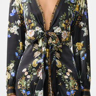 Camilla Tie Waist Long Sleeve Dress