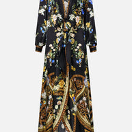 Camilla Tie Waist Long Sleeve Dress