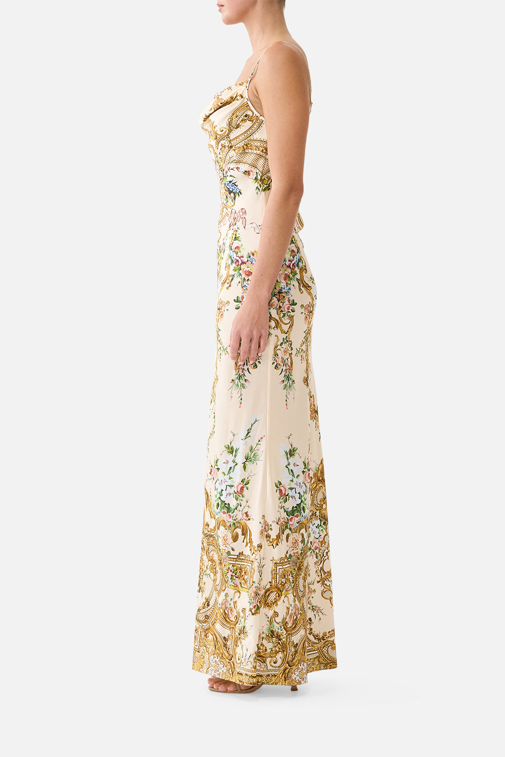 Camilla-COWL NECK SLIP DRESS (Special Order)