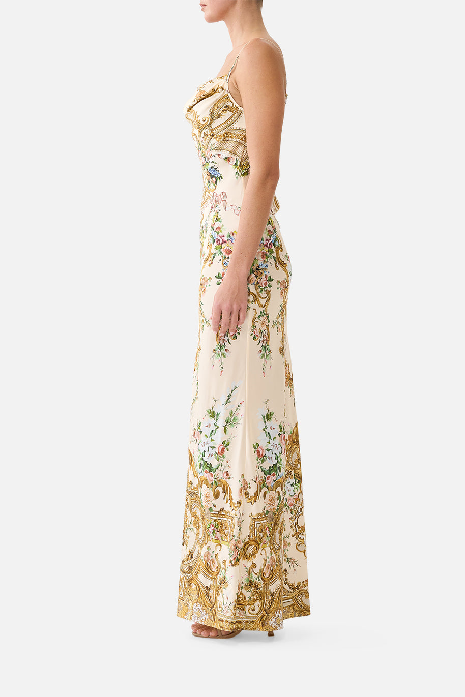 Camilla-COWL NECK SLIP DRESS (Special Order)