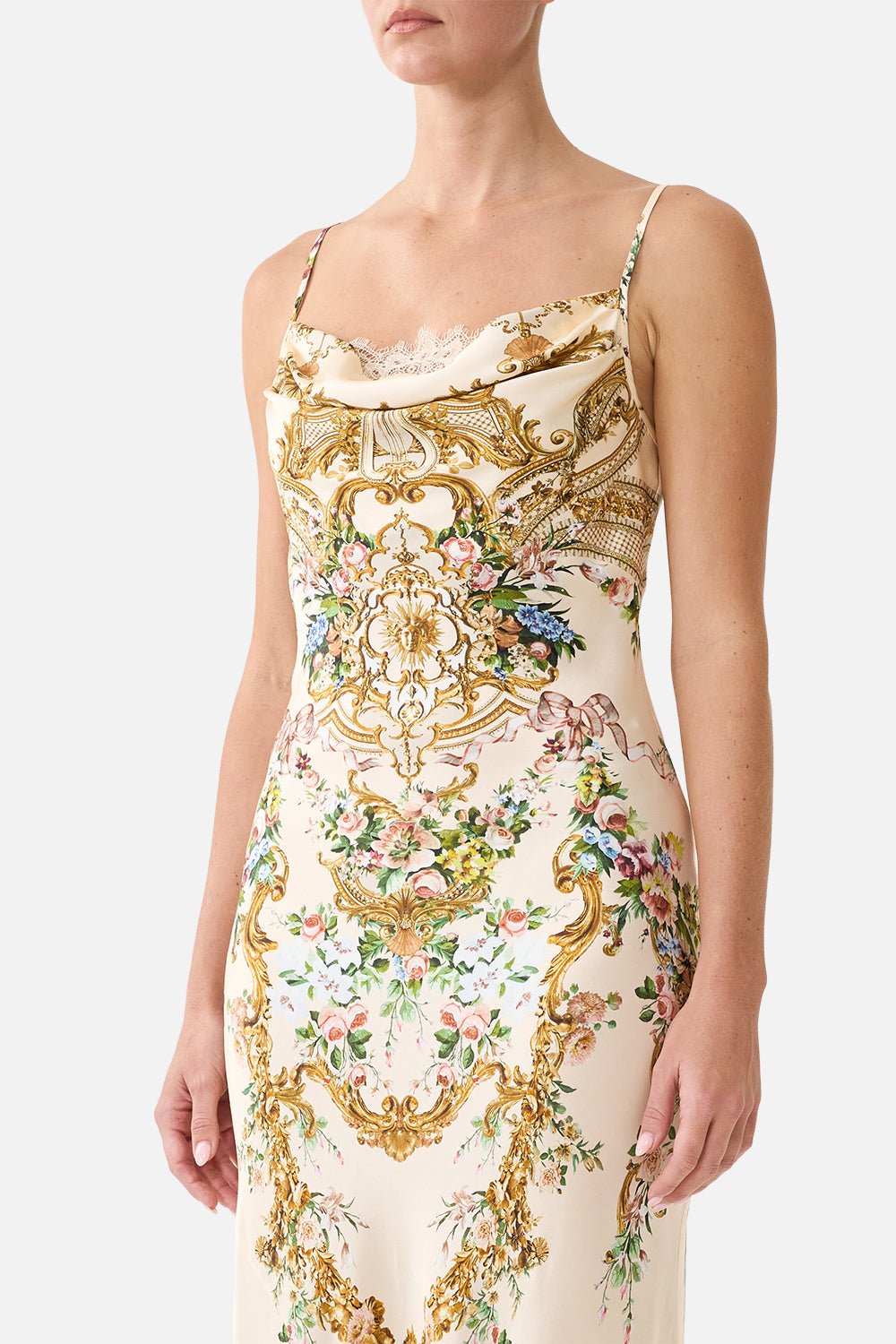 Camilla-COWL NECK SLIP DRESS (Special Order)