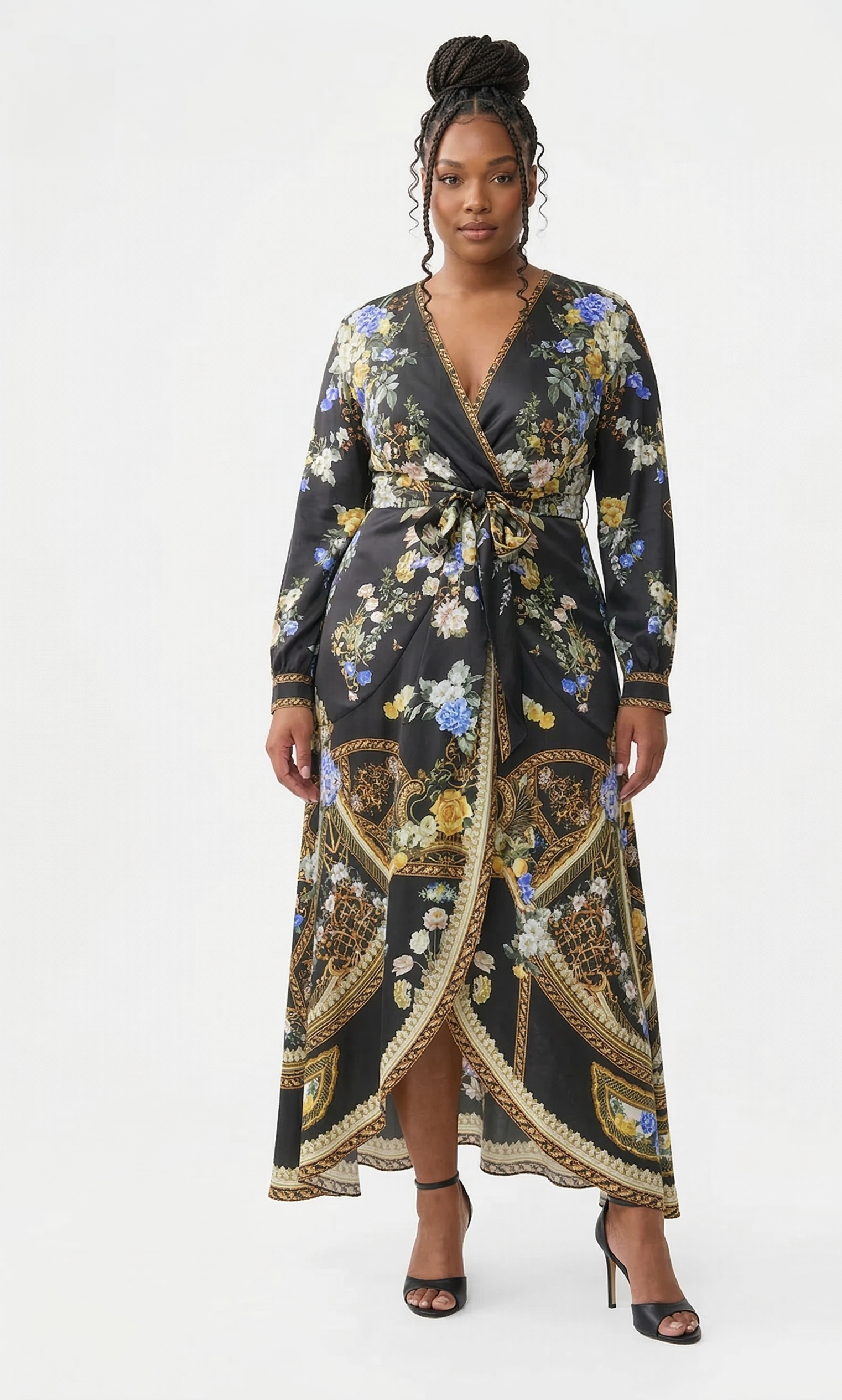 Camilla Tie Waist Long Sleeve Dress