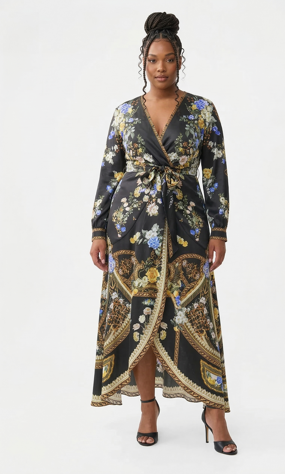 Camilla Tie Waist Long Sleeve Dress