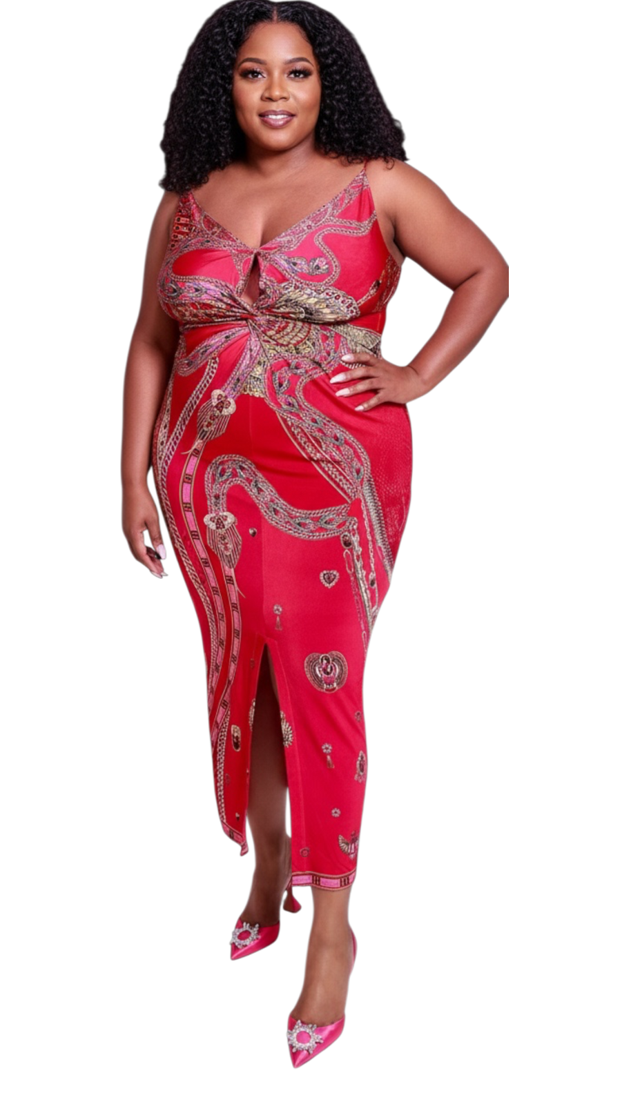 Camilla Strappy Dress With Twist Front