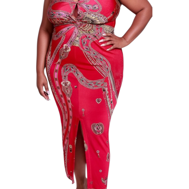 Camilla Strappy Dress With Twist Front