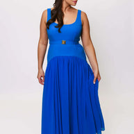 Hutch - Ridge Maxi Dress in Cobalt