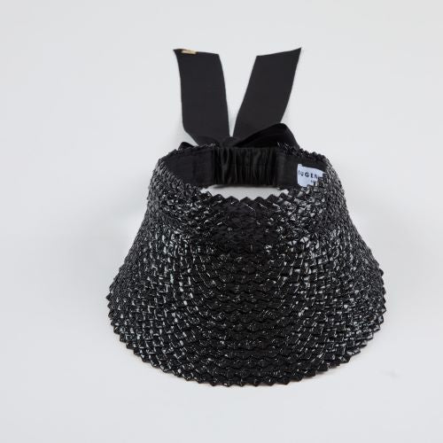 Eugenia Kim- Ricky Lacquered Straw Visor