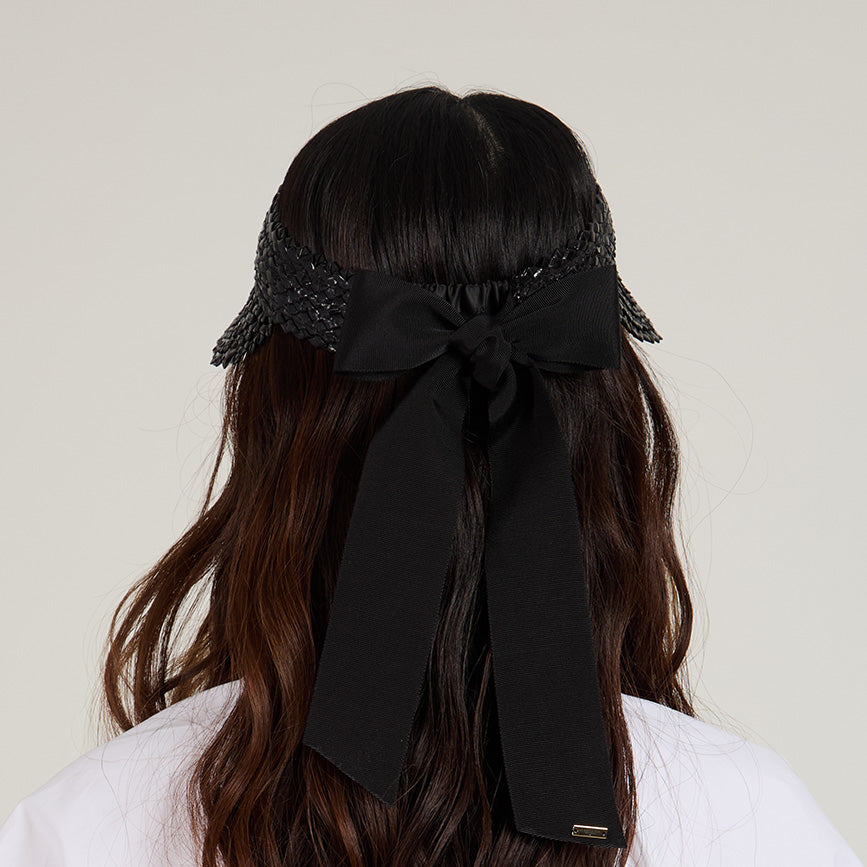 Eugenia Kim- Ricky Lacquered Straw Visor