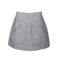 Aknvas Cherry plaid skirt