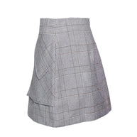 Aknvas Cherry plaid skirt