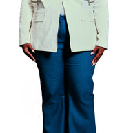 Hilary MacMillan- Denim Fit & Flare Pant