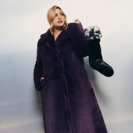 Hilary MacMillan-Faux Fur Maxi Coat