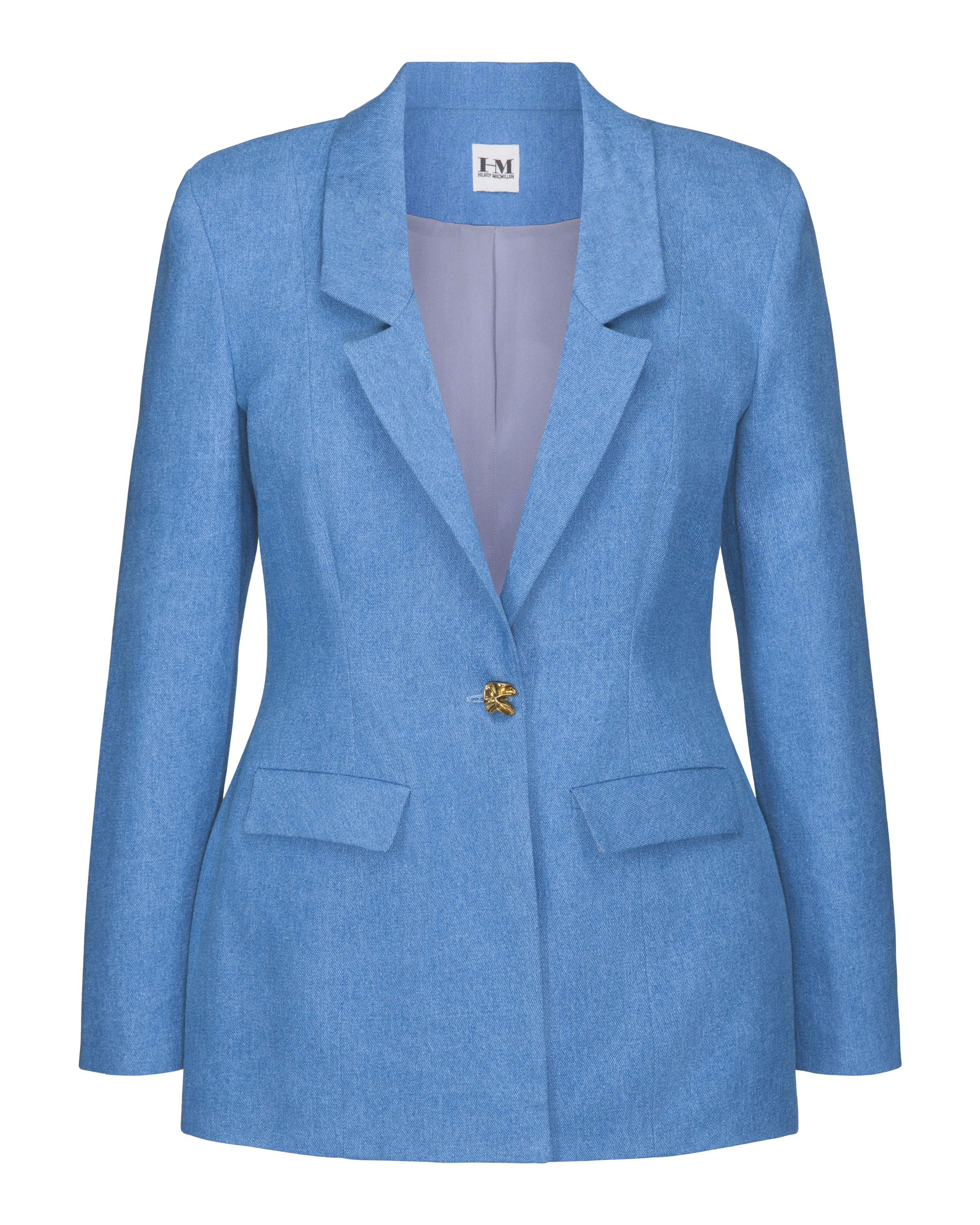 Hilary Macmillan -Denim Fitted Blazer