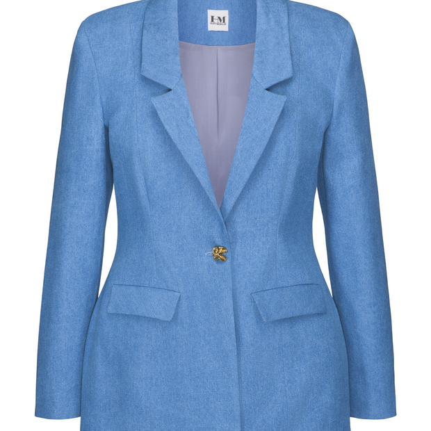 Hilary Macmillan -Denim Fitted Blazer