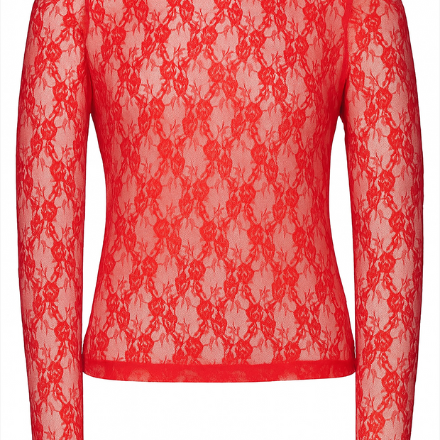 Hilary Macmillan -Lace Top (Red)