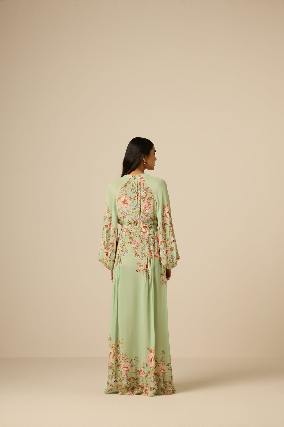 Hemant & Nandita Ezra Pintuck Dress