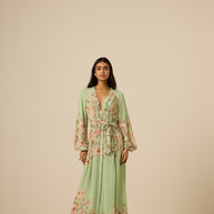 Hemant & Nandita Ezra Pintuck Dress