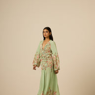 Hemant & Nandita Ezra Pintuck Dress