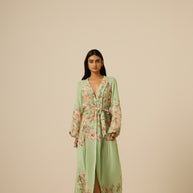 Hemant & Nandita Ezra Pintuck Dress