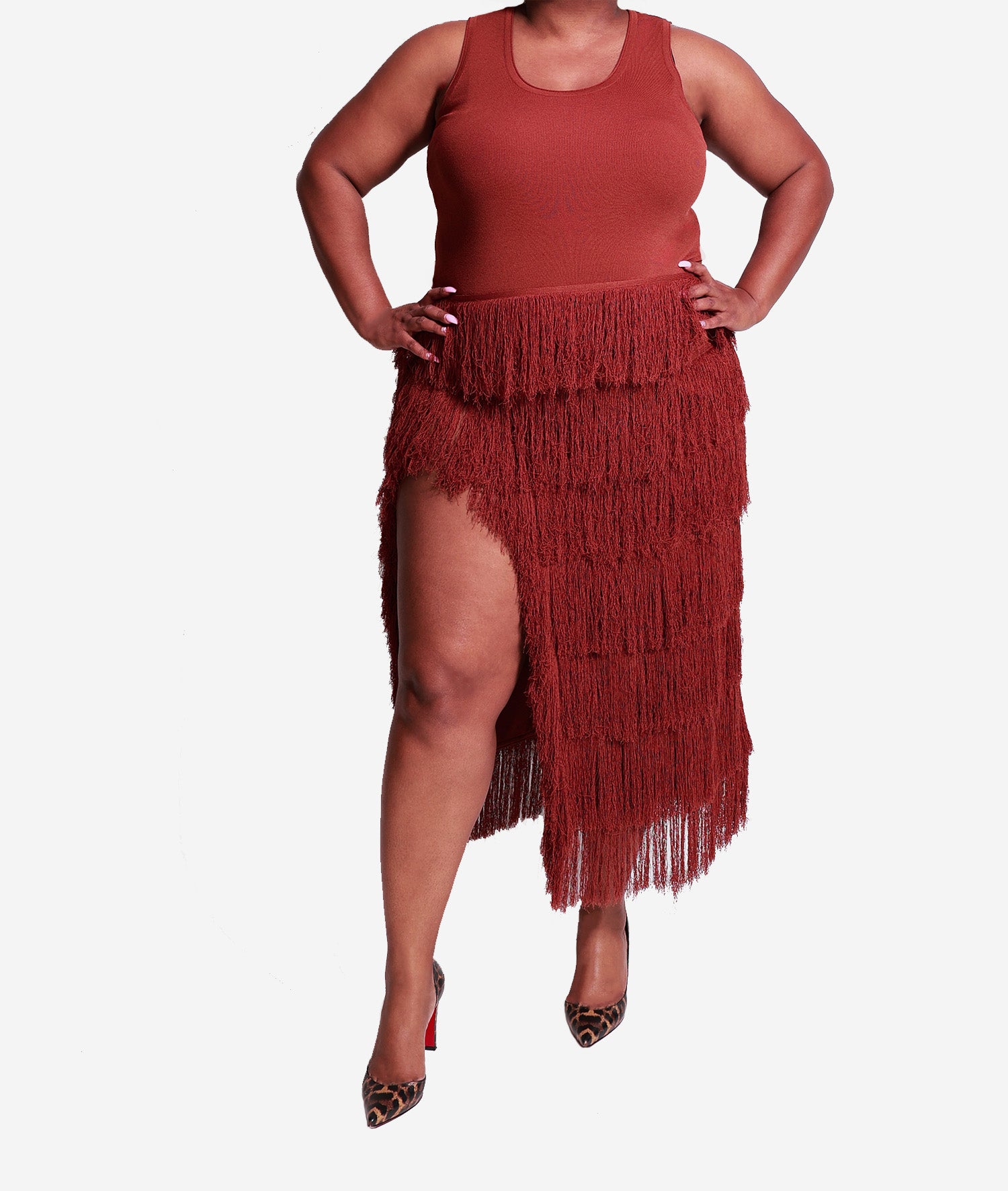 Aknvas Donzetta Dress in Terracotta